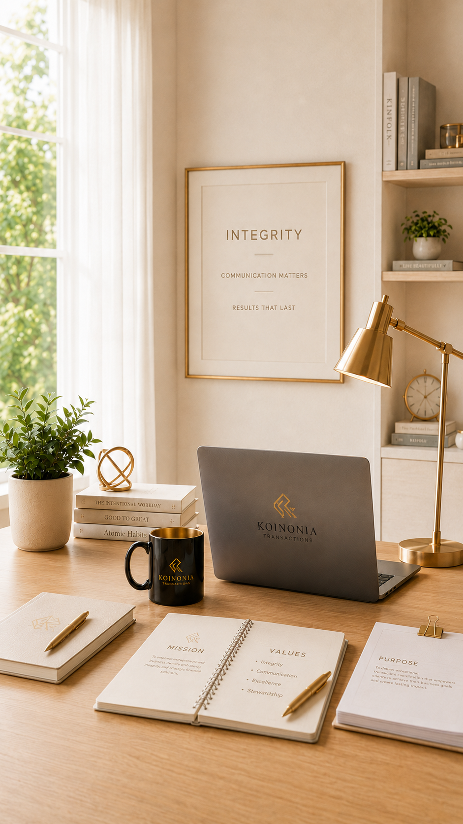 Koinonia organized real estate operations workspace